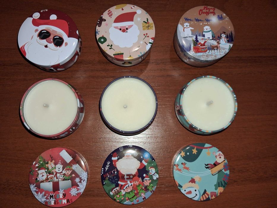 Zestaw 6 świątecznych świec