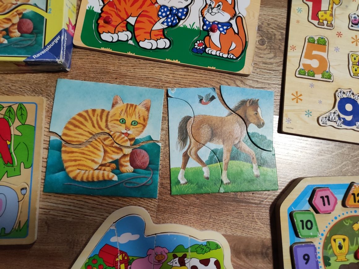 Puzzle drewniane dla maluszka