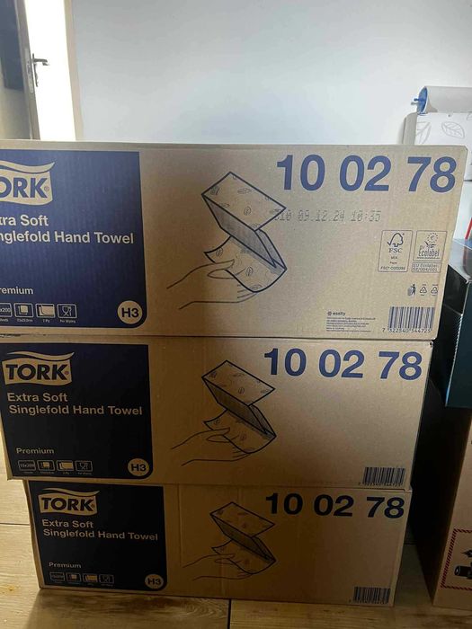 TORK 100278 ręczniki papierowe 3000 Listków w kartonie