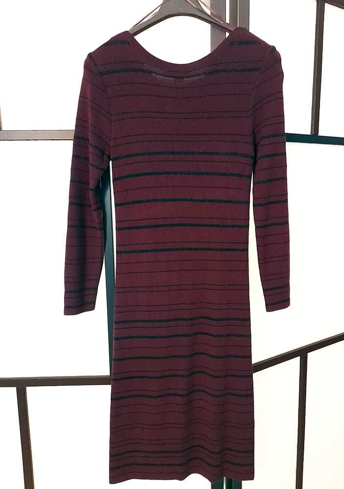 Vestido Malha Bordeaux Monsoon