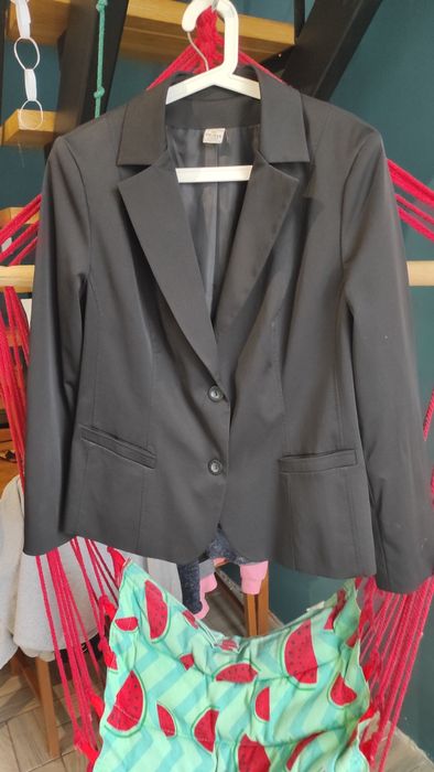 Czarny klasyczny żakiet 44-46