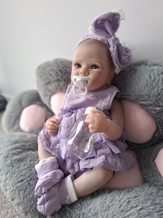 Lalka jak żywe dziecko reborn piękna NOWA duża 46cm , cala gumowa , br