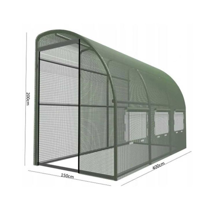 Tunel foliwy połówka 4x1,5x2m -dwie folie: nowa, zamknięta + używana