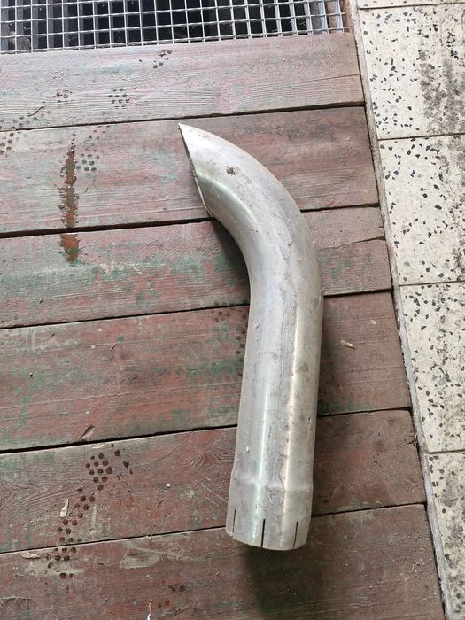 Rura wylotowa, solidna blacha, wydech