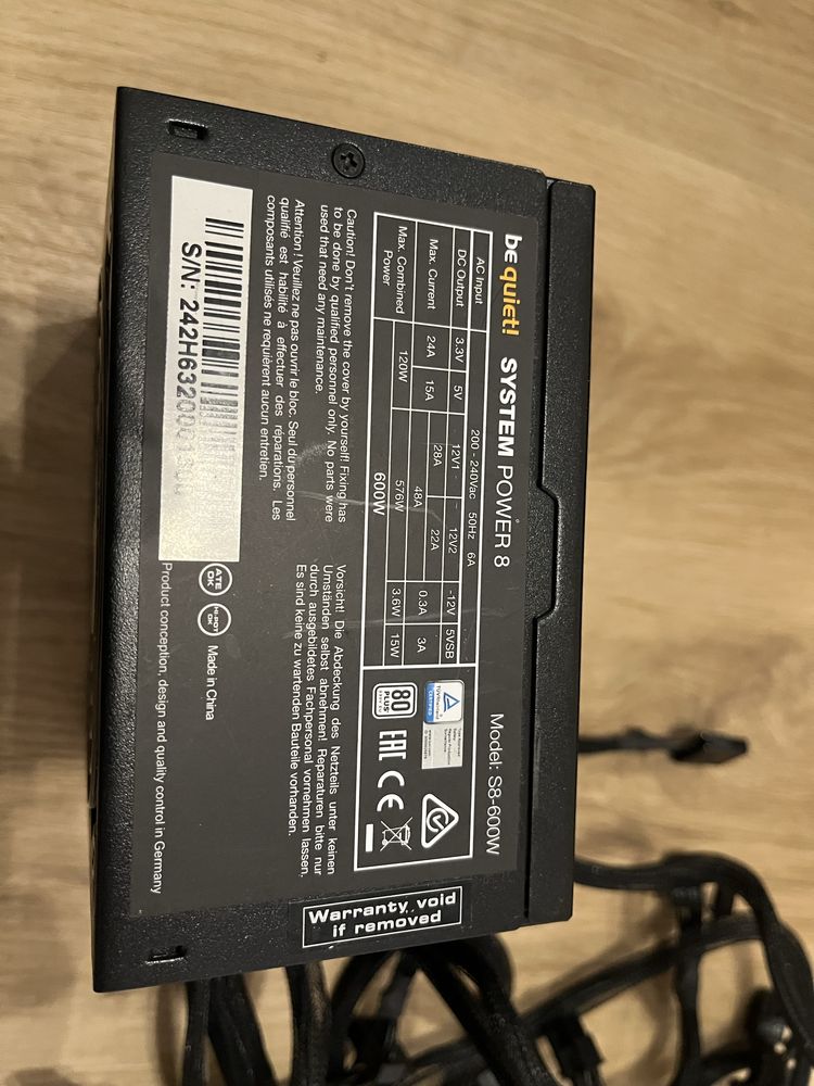 Zasilacz bequiet system power 8 600w