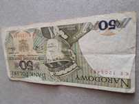 Banknot 50zl.1988r.