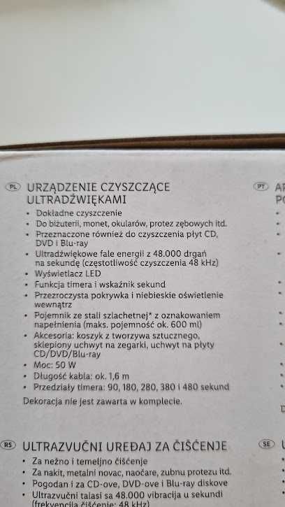 Myjka ultradźwiękowa SilverCrest do biżuterii, okularów, zegarków