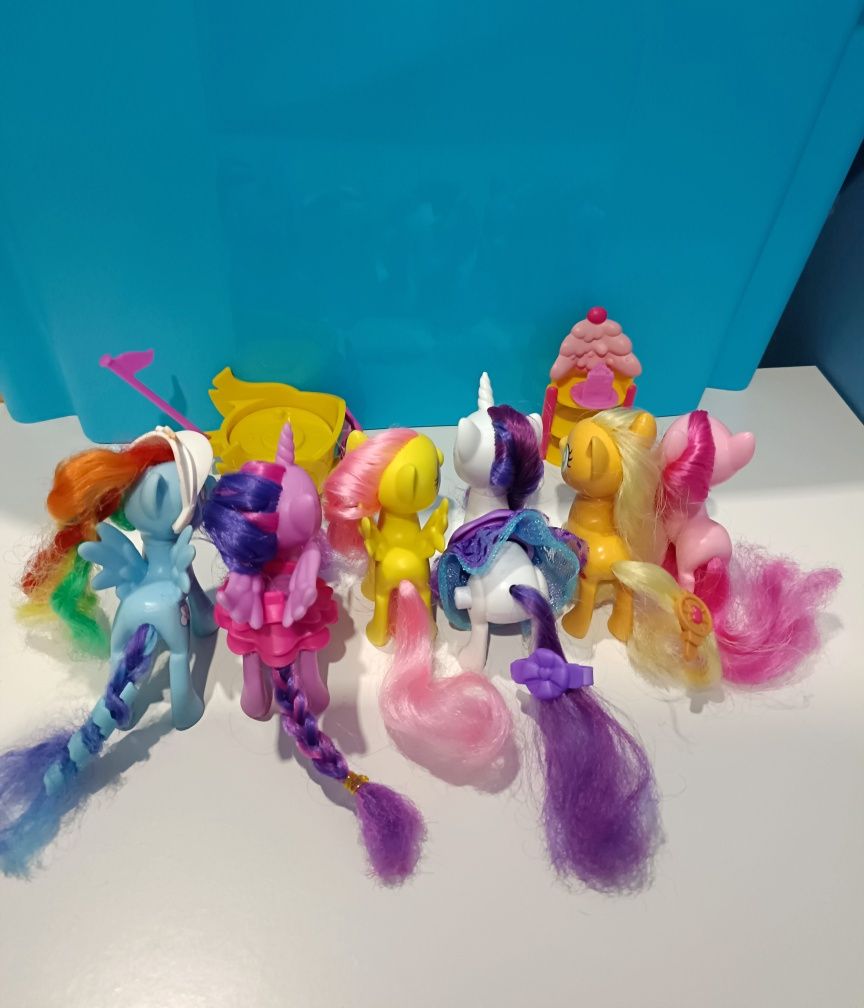 My Little Pony Mane 6 kucyki G4 reboot Hasbro MLP brushable