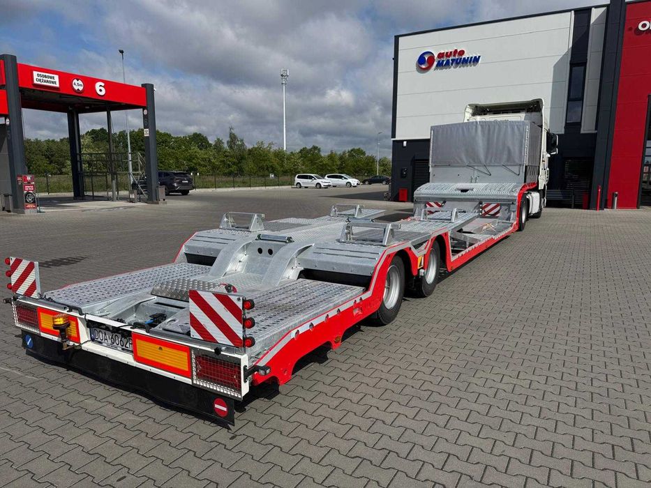 Wynajem naczepy niskopodwoziowej, lawety, transport