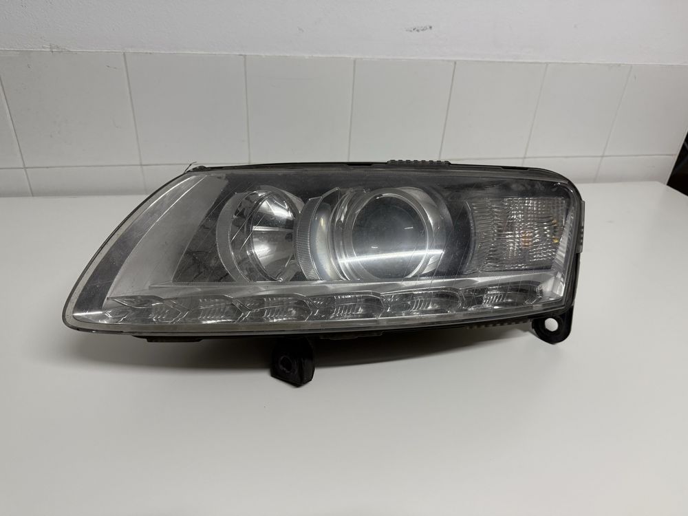 Farol Esquerdo Audi A6 2010 c6 – Original HELLA (D3S Xenon + LED DRL)