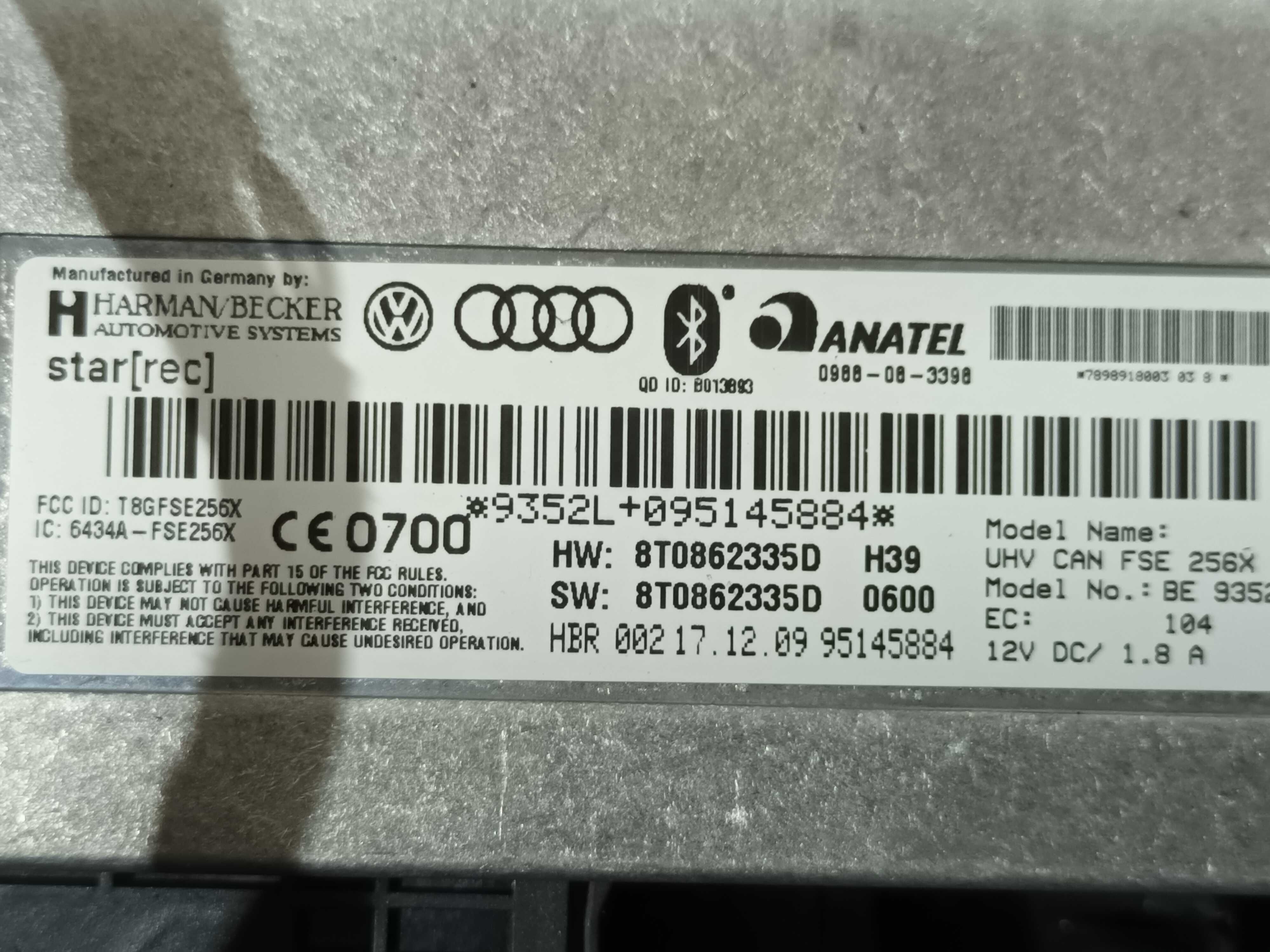 Moduł sterownik BLUETOOTH telefonu AUDI A4 B8 A5 Q5