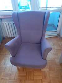 Fotel uszak fioletowy
