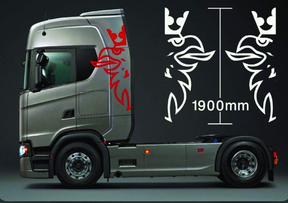 Scania orzeł gryf na kabinę 190cm wysokości różne kolory