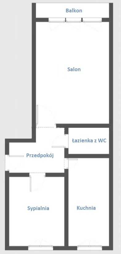 2 pokoje | 44m2 | ul. Broniewskiego | Chrzanów