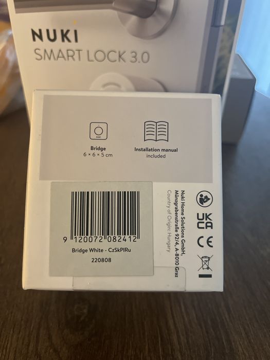 Nuki Smart Lock 3.0, Inteligentny Zamek Do Drzwi + centrala