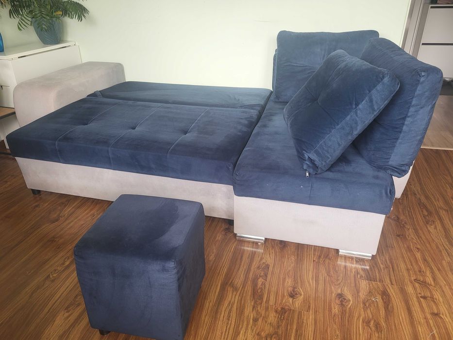 Narożnik sofa łóżko do salonu