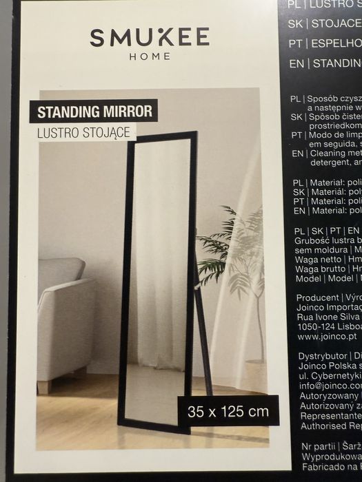Nowe lustro stojace 35x120 smukee