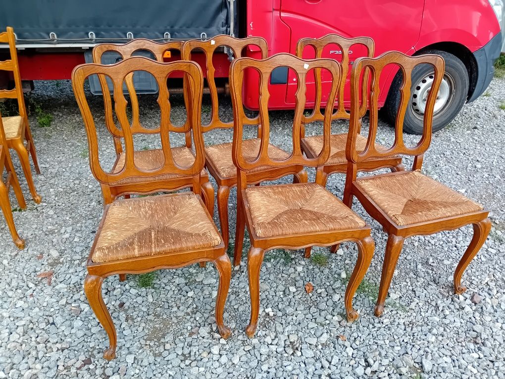 Krzesła ludwikowskie cena za komplet 6szt.