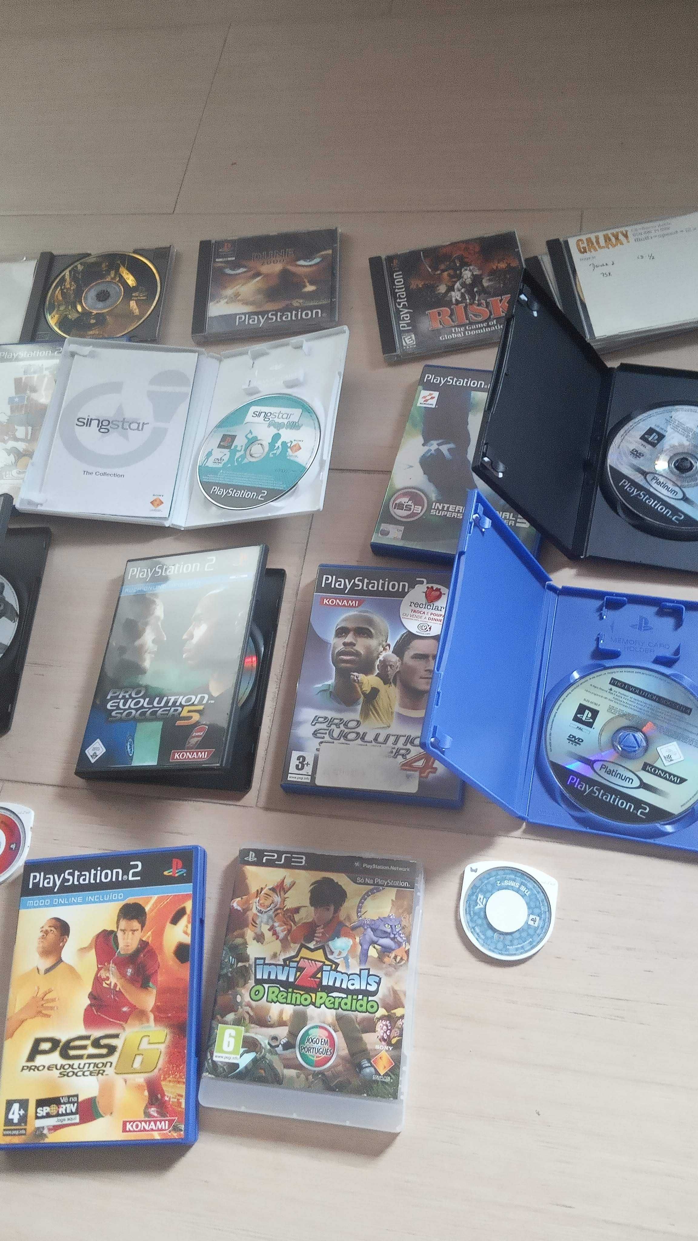 Lote de jogos Playstation PSP, PS1, PS2, PS3