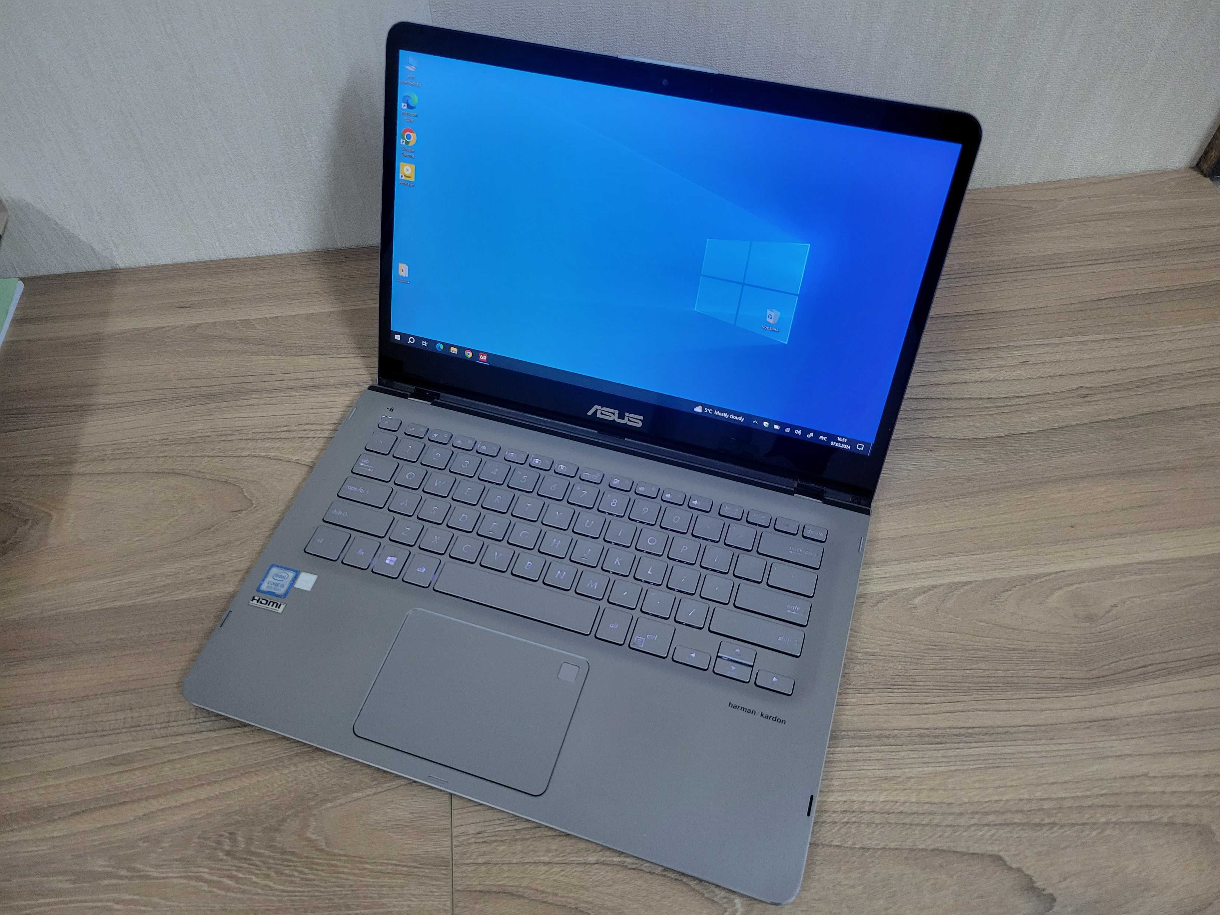 Ноутбук трансформер сенсорний ASUS Q405UA 8/128gb HD Core i5-8250U