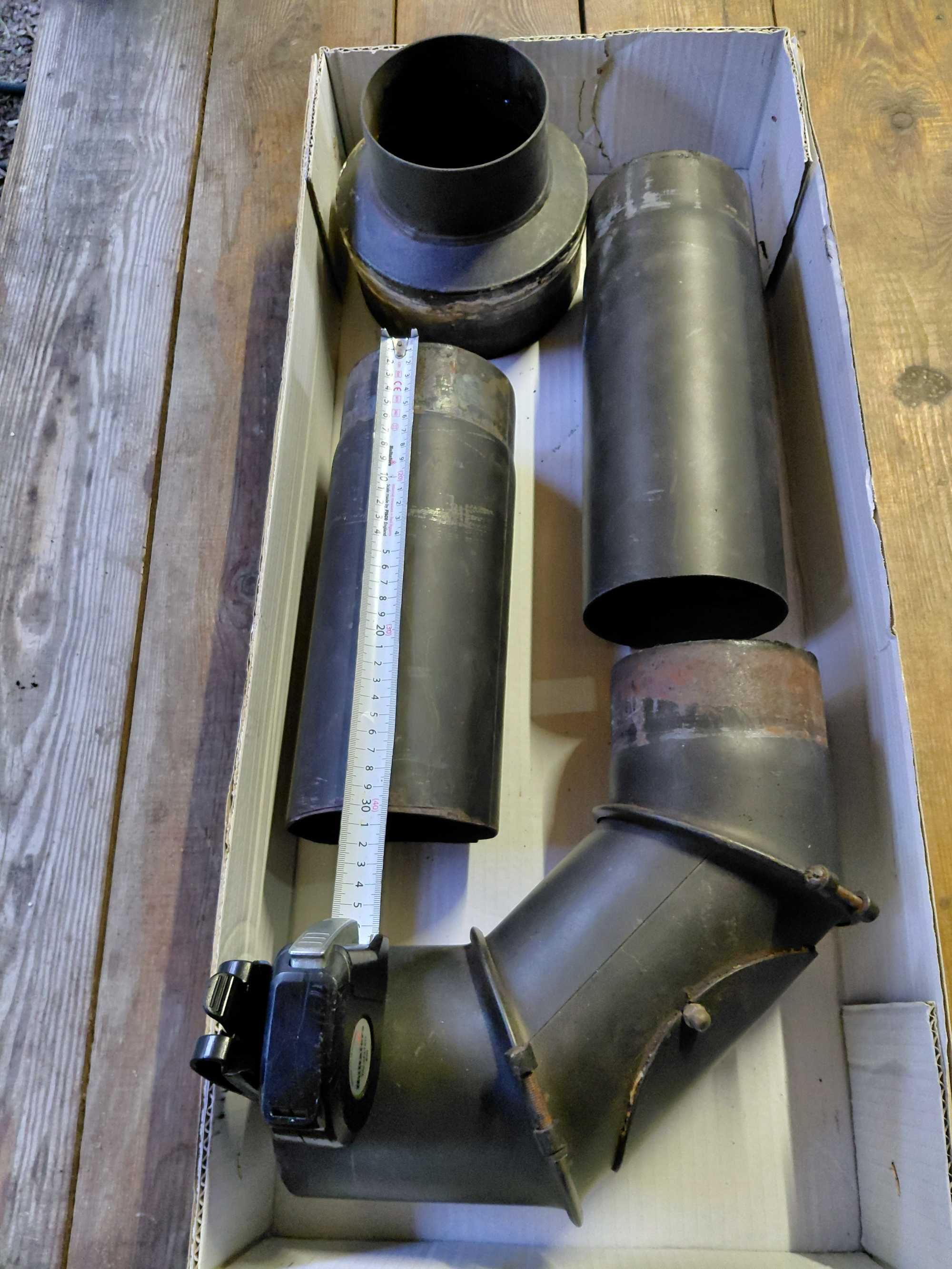 Rury kominowe do pieca 120mm kolano redukcja 180