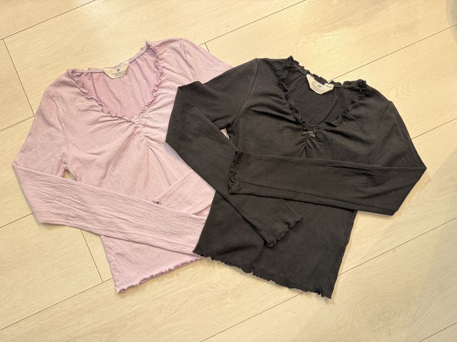 Bluzka H&M dwie sztuki rozmiar 146/152 i 158/164