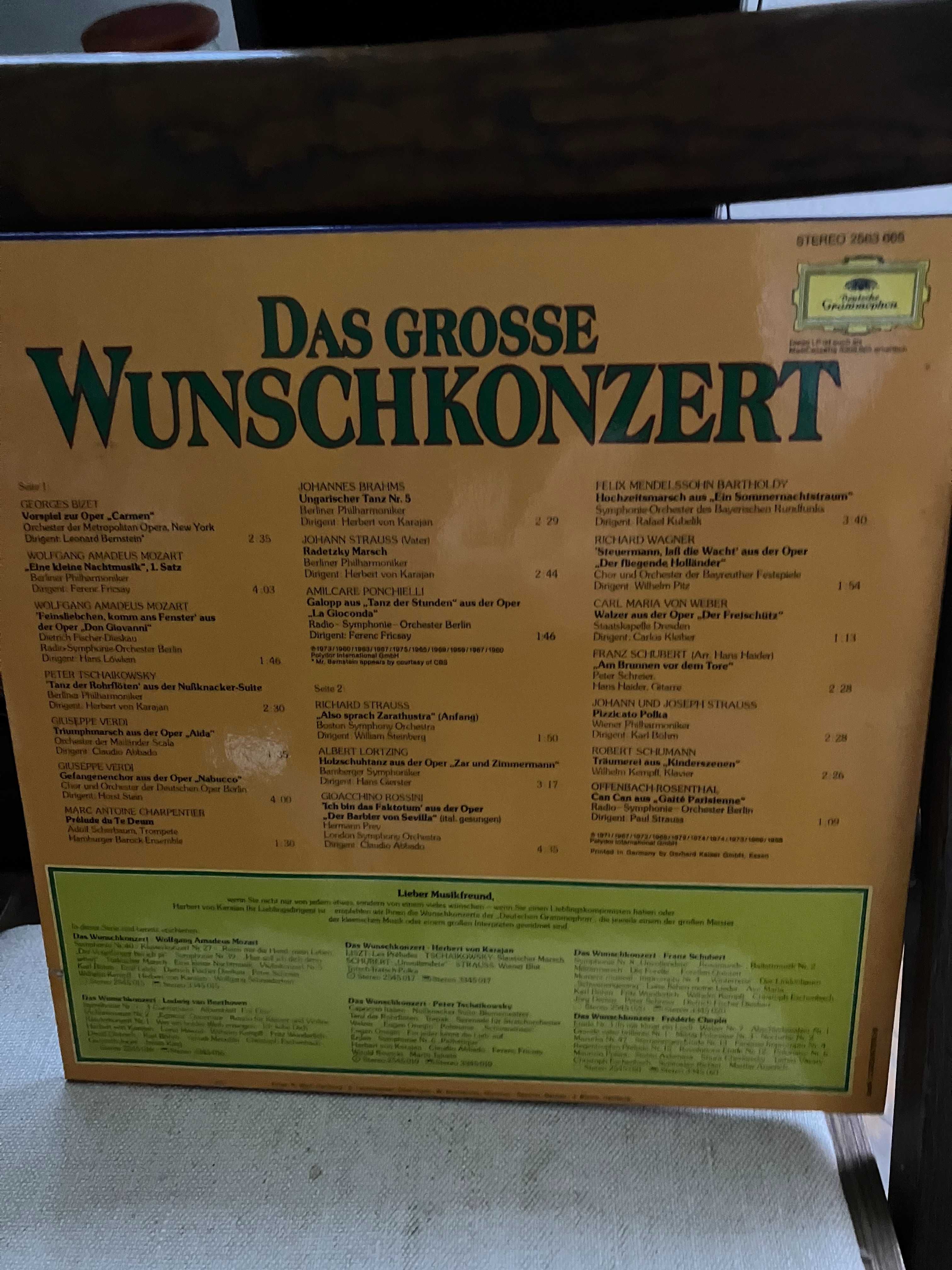 Winyl   " Das Grosse Wunschkonzert " utwory różnych wykonawców mint