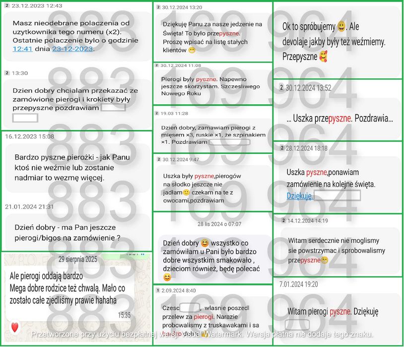 Pyszne Domowe Pierogi Uszka Krokiety Bigos Devolaje Ręcznie Robione