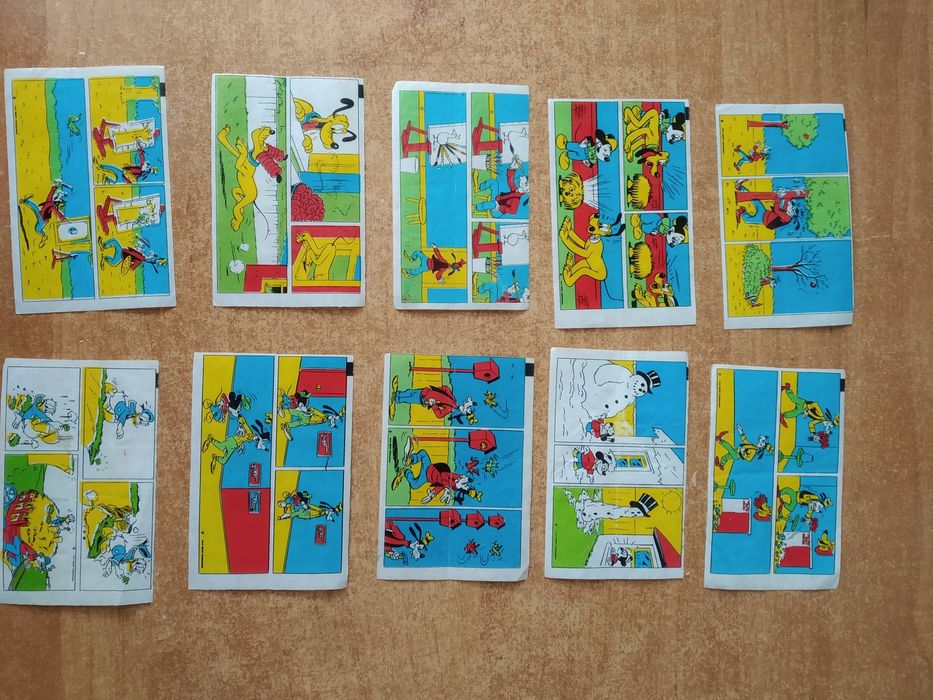 Donald obrazki historyjki z gum do żucia PRL