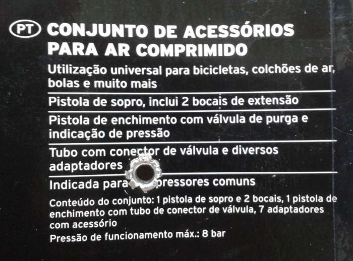 Pistola de Enchimento de Pneus com Muitos Acessórios - Nova