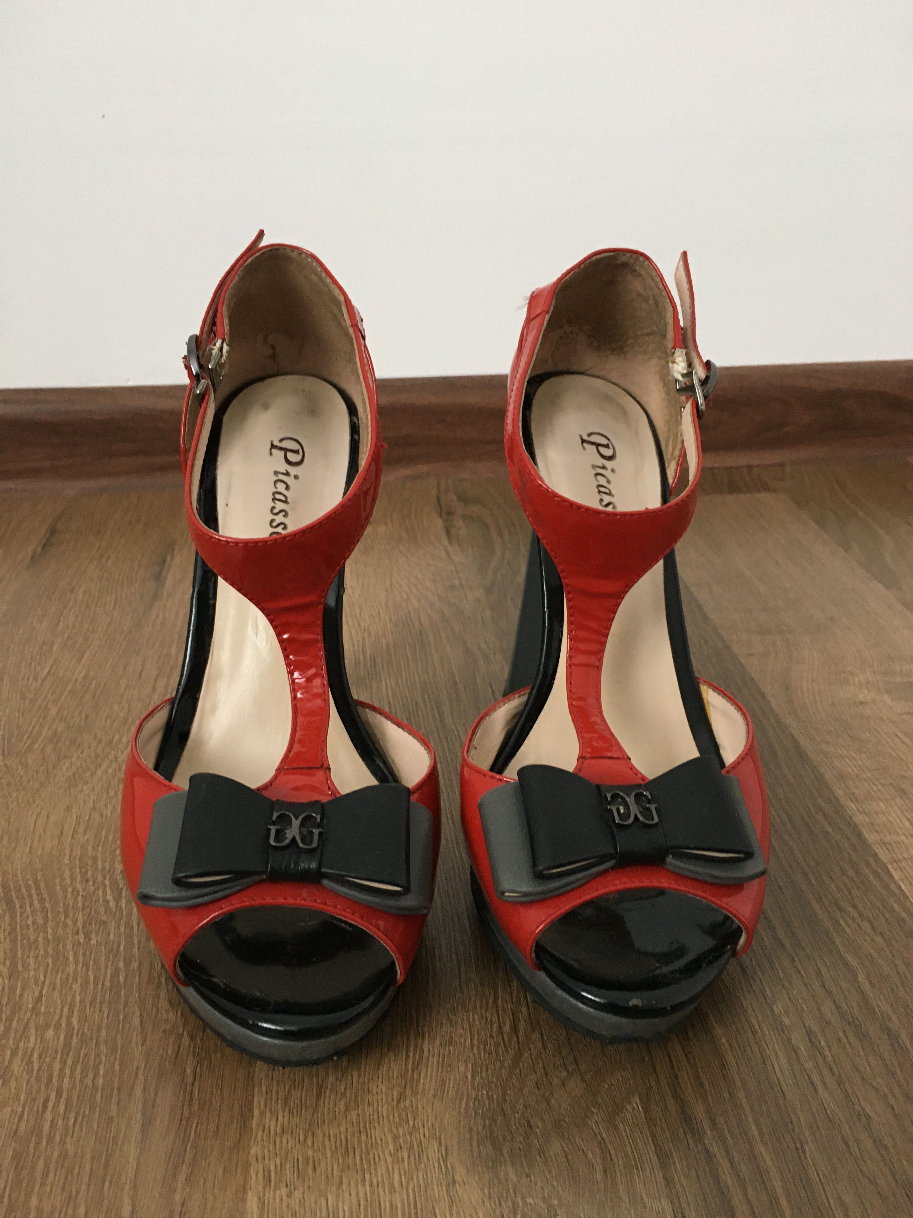 каблуки красного цвета 37 размер