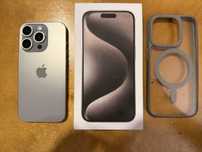 iPhone 15 Pro 128GB stan idealny + etui (tytan naturalny)