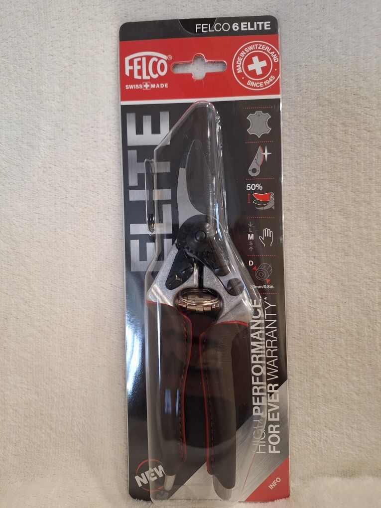 Sekator Felco 6 Elite rękojeść pokryta skórą