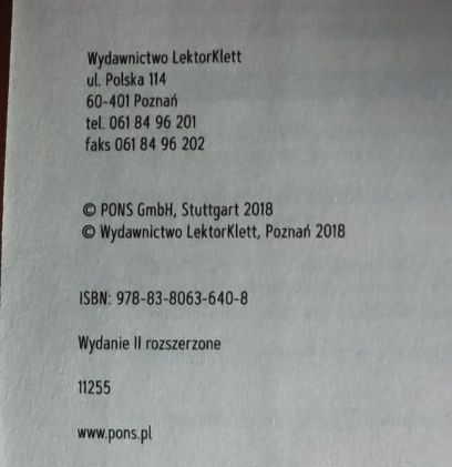 PONS nowy słownik duży niemiecko-polski polsko-niemiecki 130 000 haseł