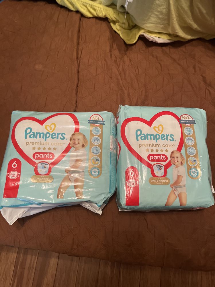 Pampers premium care 6. 2 opakowania. 2x 31.