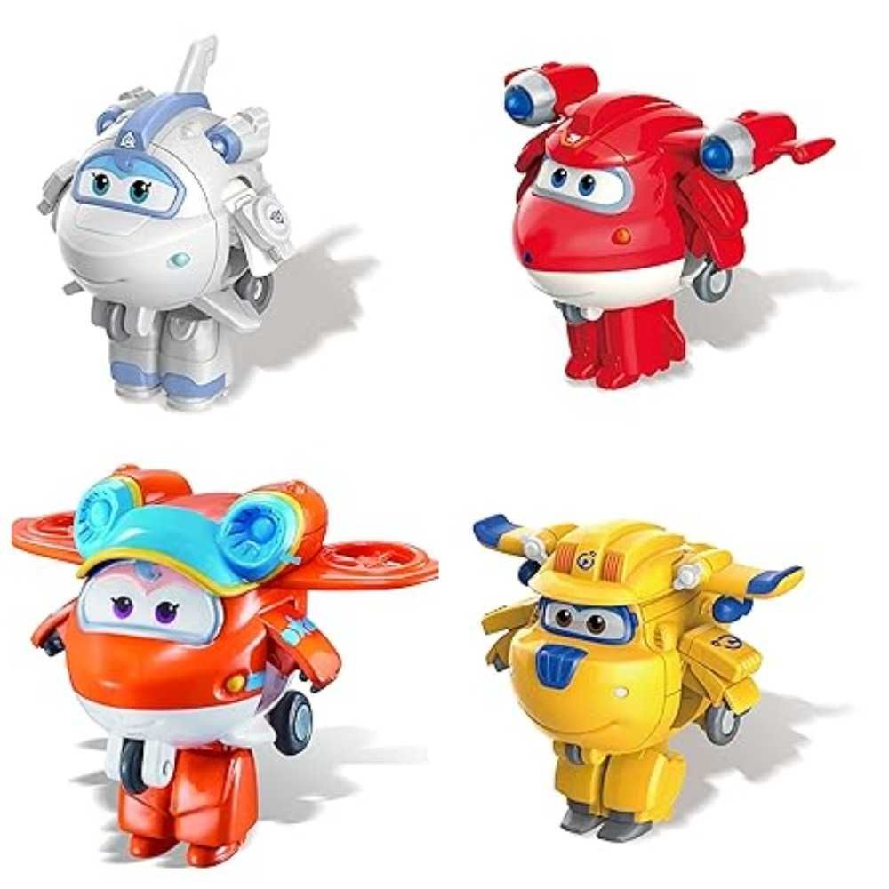 Super Wings набір 4 шт Супер крила крылья самолет літаки трансформер