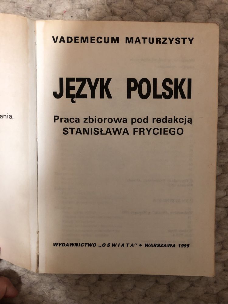 Język polski Vademecum maturzysty