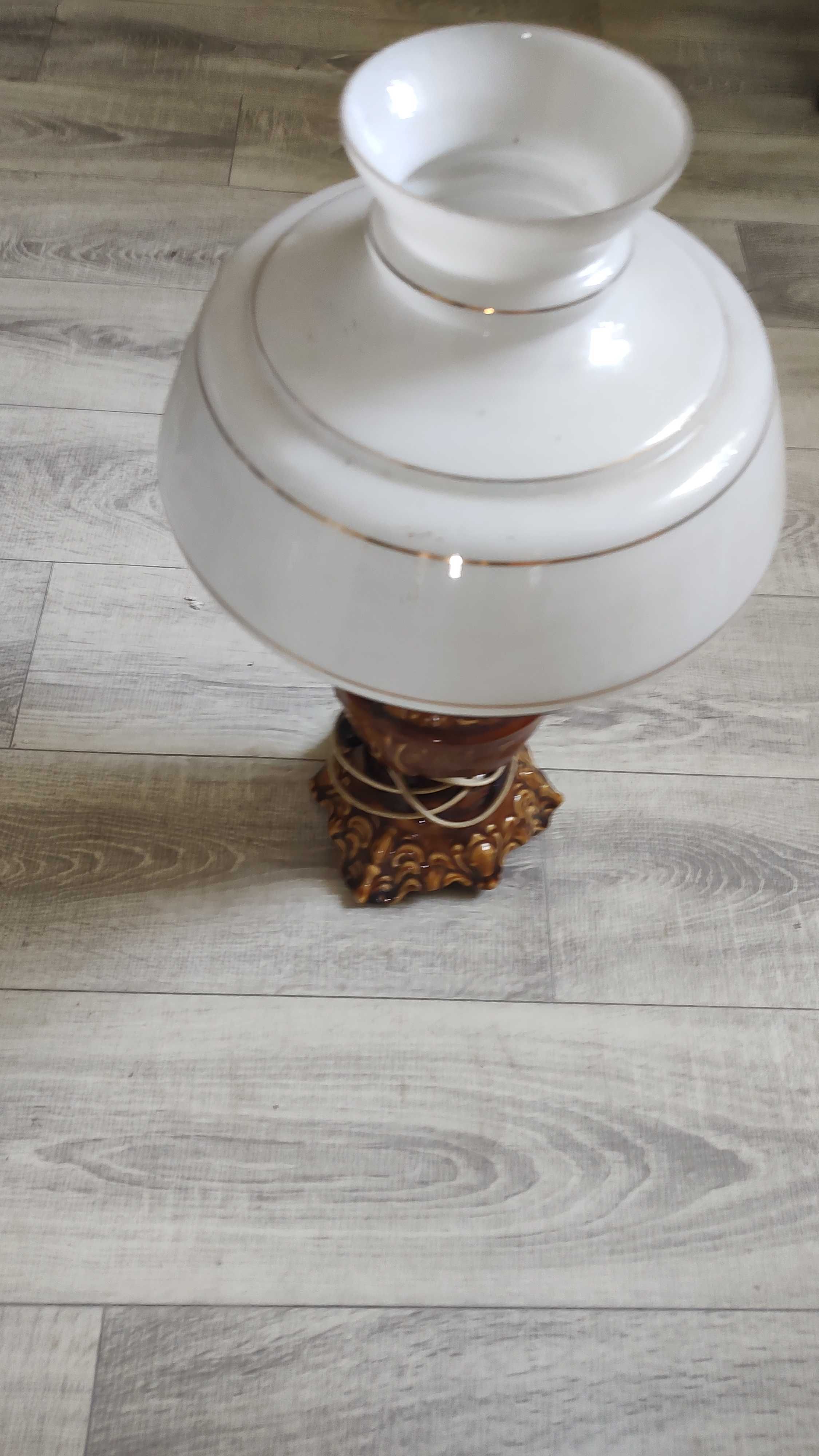 Lampka lampa porcelanowa akcesoria rzeczy prl