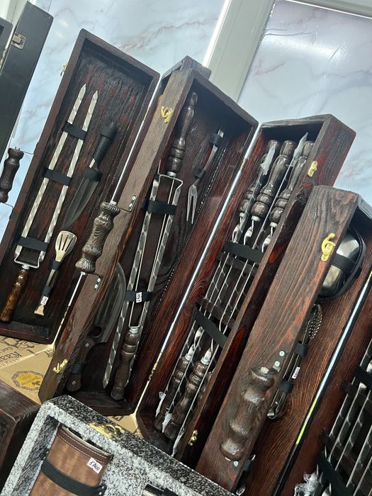 Набір шампурів в кейсі MegaDeLux. Шикарний ПОДАРУНОК Львів