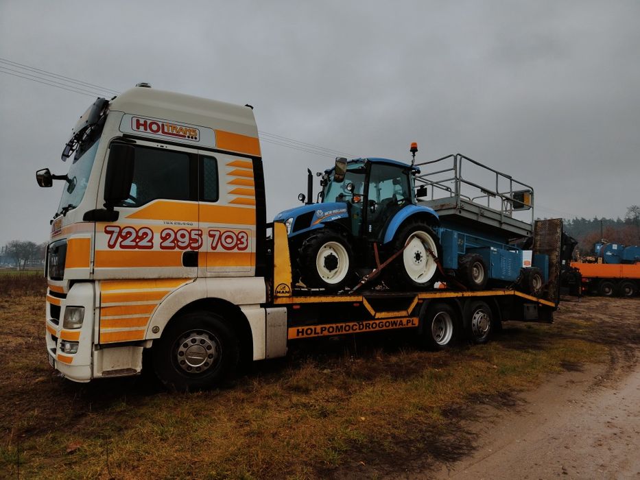 Pomoc drogowa,transport ciągników,maszyn rolniczych,budowlanych,hol-au