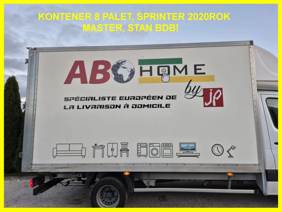 Kontener 8 palet Sprinter 2020 rok, Master ,Transit Ducato, Mascott, Inne ,stan bdb!