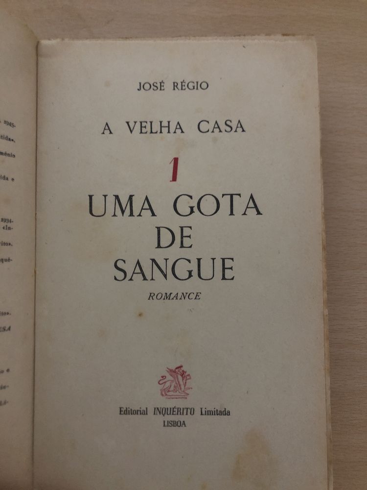 José Régio - Uma gota de sangue