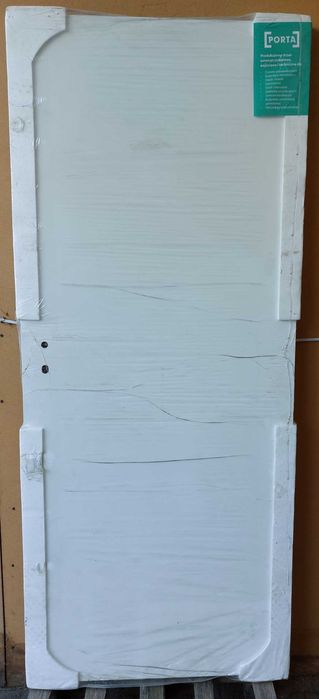 Drzwi wewnętrzne PORTA Vector T prawe 80 białe przylgowe płyta otwor.