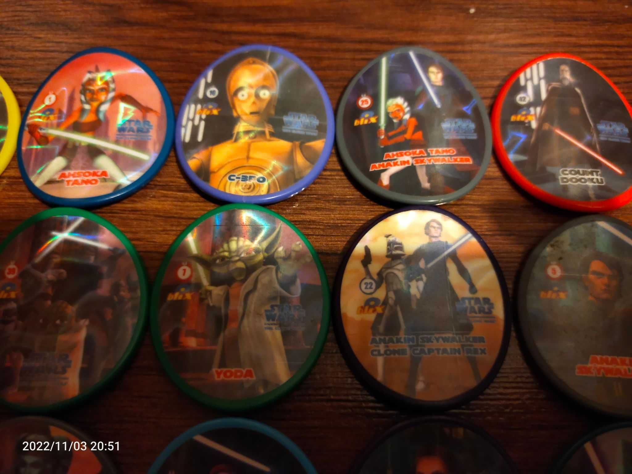 Star Wars tazosy kolekcjonerskie kapsle