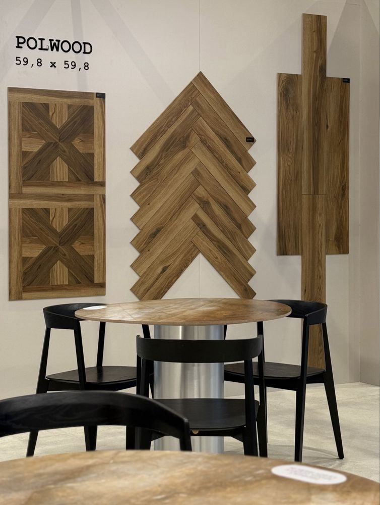 Plytki Gres 59,8x59,8 Szkl. POLWOOD Brown MIX Rekt Mat. Leroy Merlin