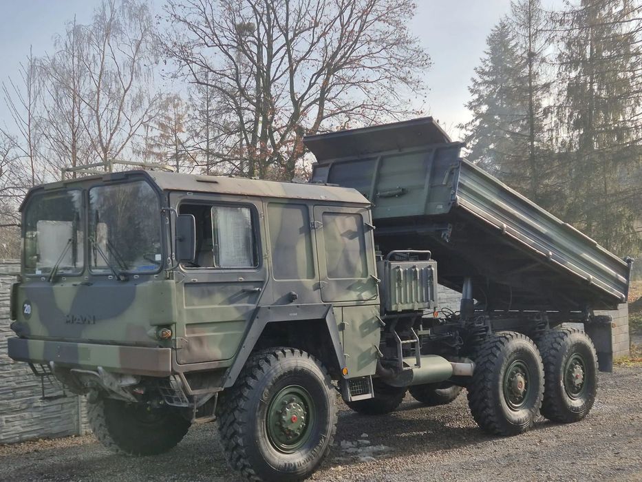 MAN KAT 7T MIL  KAT1 6X6 Meiler Kipper  Wyciągarka Webasto Wywrotka Blokady Bundeswehr Wojskowy