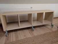 Regał Kallax na kółkach Ikea bez kółek 180