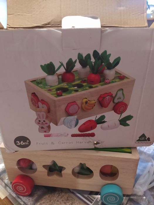 Gra drewniana marchewki