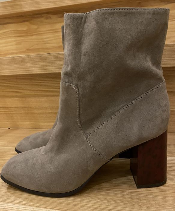 Botki skorzane tamaris na braz jasny rozmiar 38