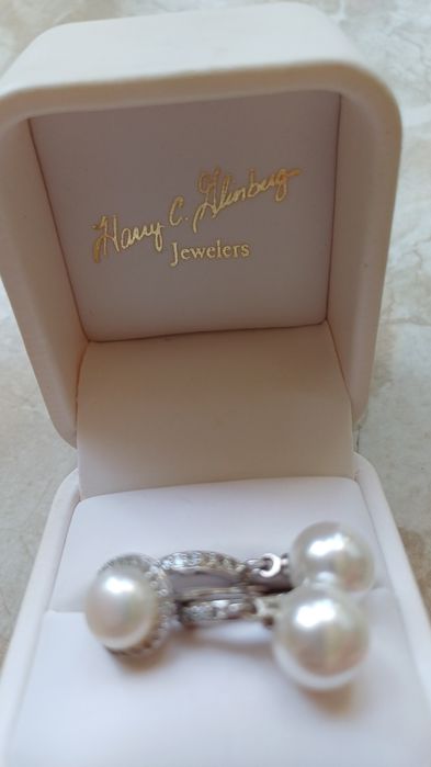 Набір брендових прикрас з перлинами